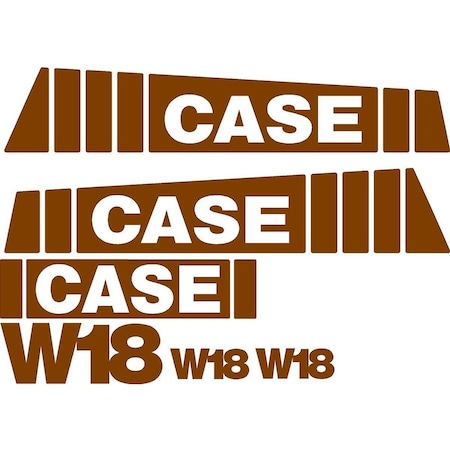 Aftermarket New Fits Case Wheel Loader W18 Decal Set CASEW18DECALSET